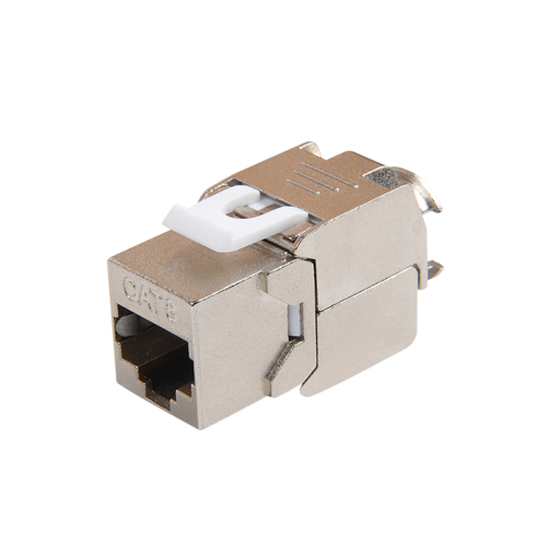 SMT-1061T8C8-FTP 180 Degree Shielded CAT8 Toolless Keystone Jack