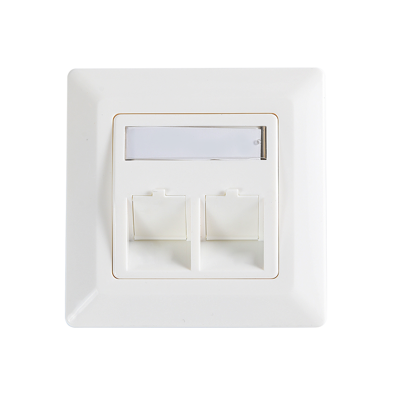 SMT-4308-80F-2X Two Ports Germany Beveled Faceplate