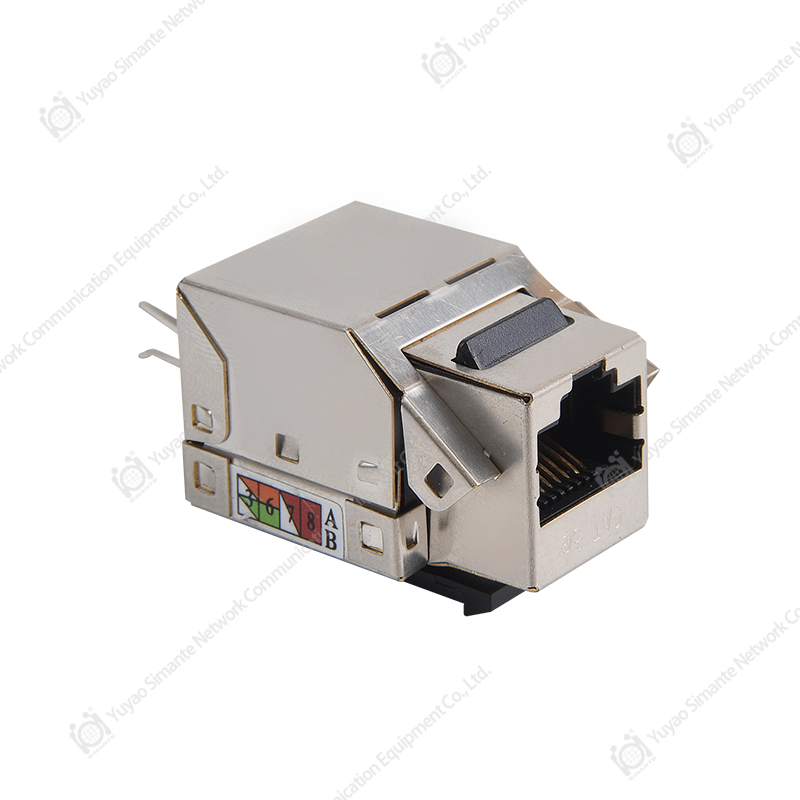 SMT-1013H8C6-FTP Shielded 90 Degree CAT6 Keystone Jack 110 IDC