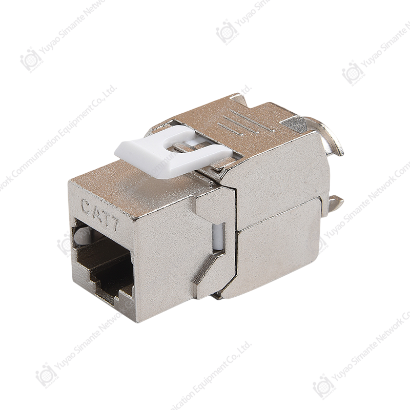 SMT-1061T8C7-FTP 180 Degree Shielded CAT7 Toolless Keystone Jack