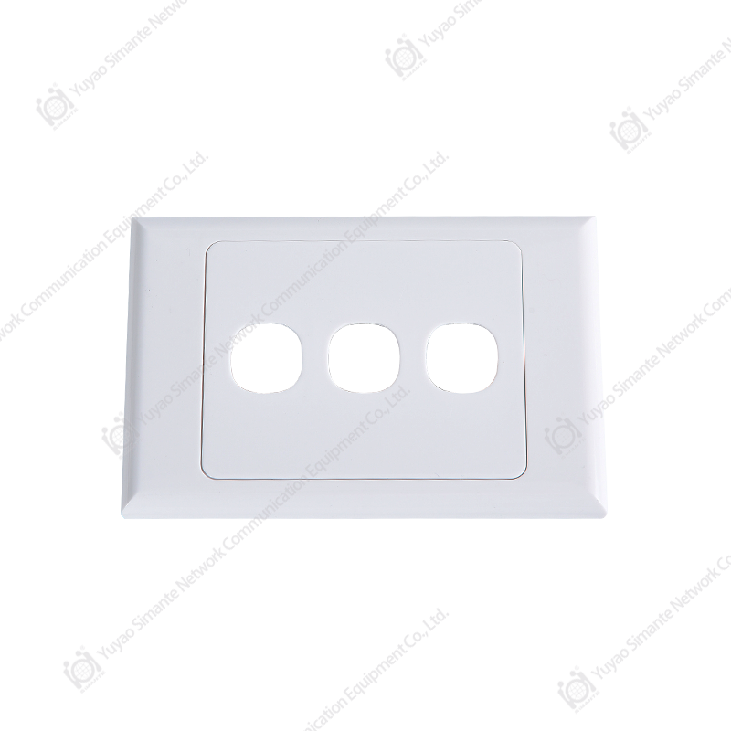 SMT-4304-120-3P Australia Faceplate With Three Ports
