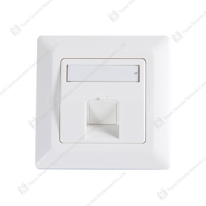 SMT-4308-80F-1X One Port Germany Beveled Faceplate