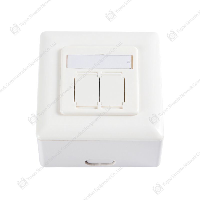 SMT-4309-80F-HC6 CAT6 FTP Wall Outlet,Horizontal Insertion